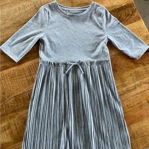 Girls Grey T-Shirt Dress